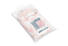 MUSLIN CARRY-COT SWADDLE BLANKET - FAIRY PINK