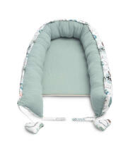 BABY NEST MUSLIN - EMERALD HEDGEHOG