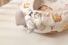 BABY NEST MUSLIN - ZODIAC GREY