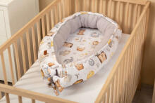 BABY NEST MUSLIN - ZODIAC GREY