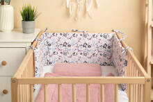 COTTON COT BUMPER PINK BUTTERFLIES