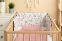 COTTON COT BUMPER THE WOLF AND FRIENDS BEIGE