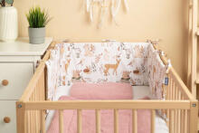 COTTON COT BUMPER GRAY FOREST