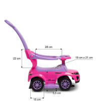 RIDE-ON TOY SPORT CAR PINK