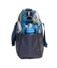 ECO LEATHER stroller BAG BLUE PARROTS 
