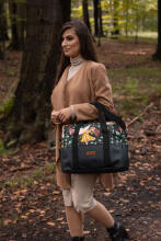 ECO LEATHER stroller BAG BLUE PARROTS 