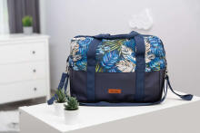 ECO LEATHER stroller BAG BLUE PARROTS 