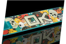 Самокат SOKE GO! (1543) Yellow/Blue (Skull) 100mm