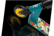 Самокат SOKE GO! (1543) Yellow/Blue (Skull) 100mm