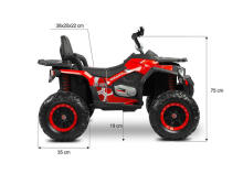 BATTERY VEHICLE QUAD GIGANT BLUE