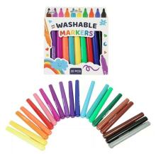 Ikonka Art.KX3492 Wipeable marker pens 20pcs.