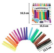 Ikonka Art.KX3492 Wipeable marker pens 20pcs.