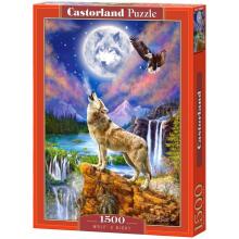 Ikonka Art.KX3698 CASTORLAND Puzzle 1500el. Wolf's Night