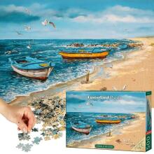 Ikonka Art.KX3703 CASTORLAND Puzzle 500el. Rīts pie jūras