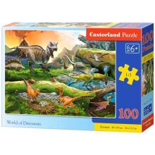 Ikonka Art.KX3707 CASTORLAND Puzzle 100el. Dinozauru pasaule