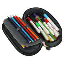 Ikonka Art.KX3759_1 Padded sachet pencil case with flap Football