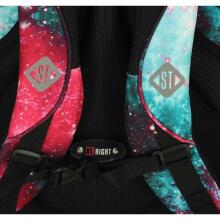 Ikonka Art.KX3761 4 compartment school backpack 17 inch cosmos Niebula