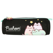 Ikonka Art.KX3765_2 Pusheen Pastel black tube pencil case