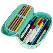 Ikonka Art.KX3766_1 Padded pencil case with flap Pusheen Mint