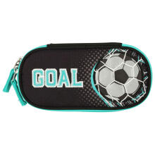Ikonka Art.KX3767 Padded pencil case with flap football