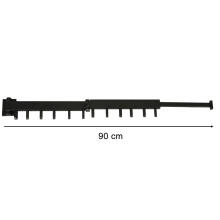 Ikonka Art.KX3849 Telescopic extension wall hanger 84cm black