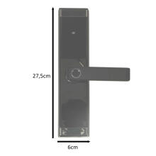 Ikonka Art.KX3853 Code fingerprint door handle card black