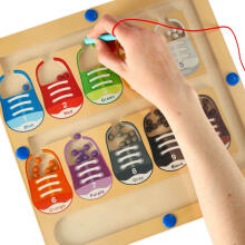 Ikonka Art.KX3856_1 Educational whiteboard sorting coloured balls shoes