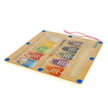 Ikonka Art.KX3856_1 Educational whiteboard sorting coloured balls shoes