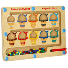 Ikonka Art.KX3856 Educational whiteboard sorting coloured balls ice cream