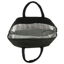 Ikonka Art.KX5110_3 Thermal insulation bag breakfast lunch black
