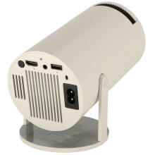 Ikonka Art.KX3912 Portable LED projector 1280x720 40-130" Android 11.0 USB HDMI WiFi white