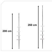 Ikonka Art.KX3985_1 Bathroom corner shelf telescopic shower 320cm