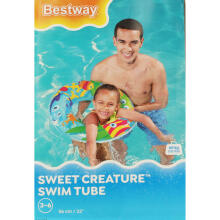 Ikonka Art.KX4009 BESTWAY 36013 Turtle fish inflatable swimming circle