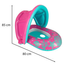 Ikonka Art.KX4011 BESTWAY 34091 Inflatable pontoon with canopy pink