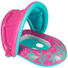 Ikonka Art.KX4011 BESTWAY 34091 Inflatable pontoon with canopy pink