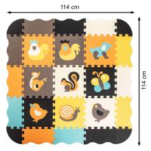 Ikonka Art.KX5210_1 Foam puzzle baby playpen mat 25el ko foil