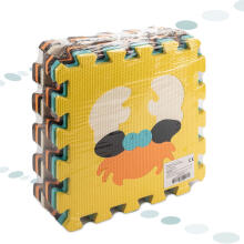 Ikonka Art.KX5208_1 Foam puzzle mat for children 9 el. colour