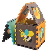 Ikonka Art.KX5208_1 Foam puzzle mat for children 9 el. colour