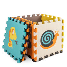 Ikonka Art.KX5208_1 Foam puzzle mat for children 9 el. colour