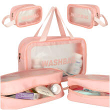 Ikonka Art.KX4064_1 Cosmetic bag set pink