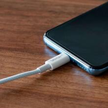 Ikonka Art.KX4241 USB-C cable USB-C two ends 65W 3A 1m premium
