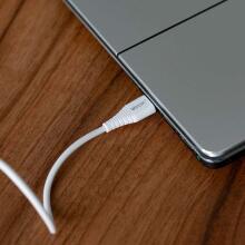 Ikonka Art.KX4242 USB 3in1 micro USB, USB-C, lightning cable 1m white