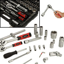 Ikonka Art.KX4721 Socket spanners 1/2'' 1/4'' set 94el.