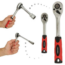 Ikonka Art.KX4721 Socket spanners 1/2'' 1/4'' set 94el.