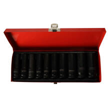 Ikonka Art.KX4723 Impact sockets 1/2'' 10-24 mm set 10el.