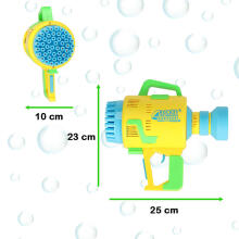 Ikonka Art.KX4893_1 Soap bubble machine gun light yellow
