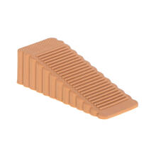 Ikonka Art.KX4924_1 Silicone stopper wedge door lock brown
