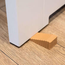 Ikonka Art.KX4924_1 Silicone stopper wedge door lock brown