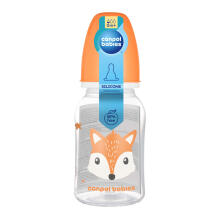 CANPOL BABIES šaura kakla pudelīte CUTE ANIMALS, 120 ml, 11/851_ora