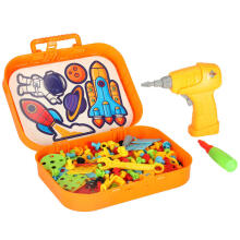 Ikonka Art.KX3736 Construction bricks in a suitcase + space screwdriver